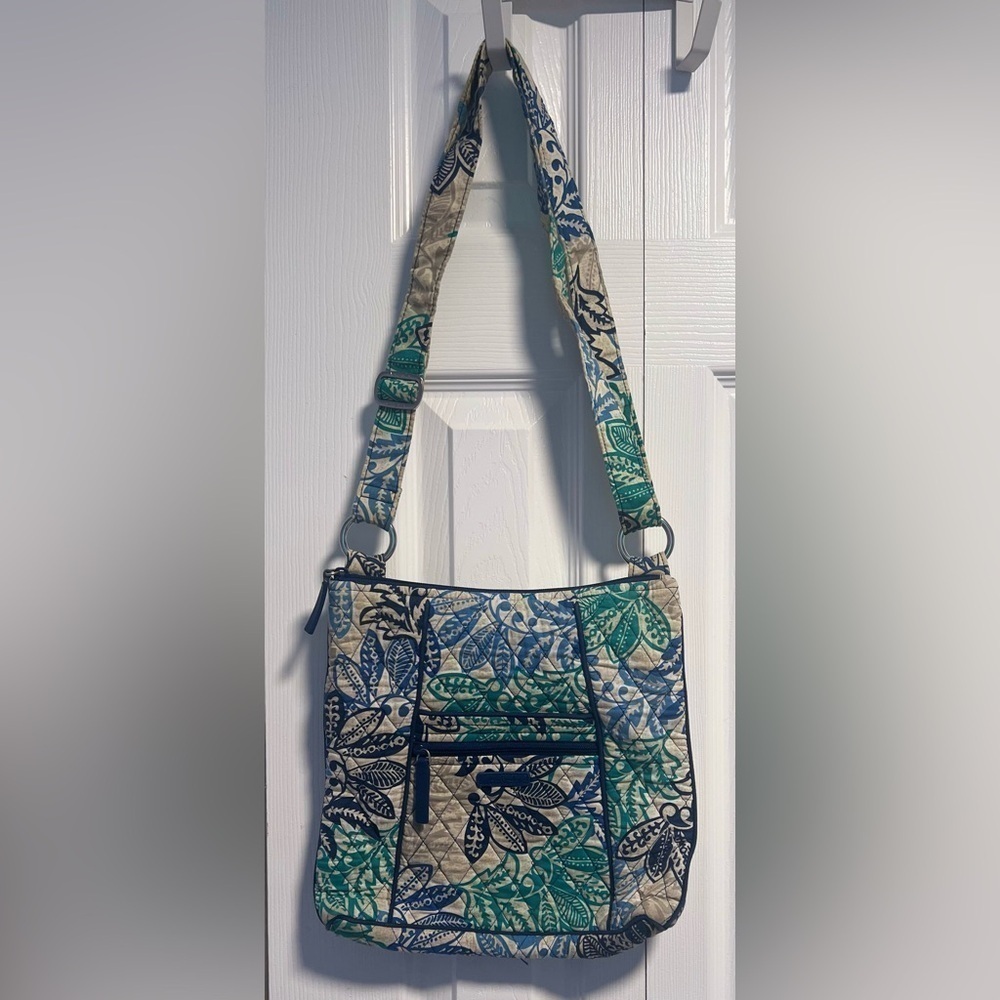 Vera Bradley Retired Design "Santiago" Pattern Crossbody Purse